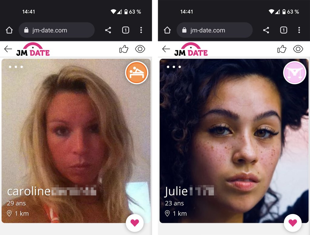 Capture d'écran 7 — JM Date ou Spiice : lequel choisir pour des rencontres coquines ?