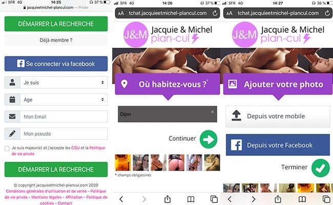 Capture d'écran 2 — JM Plan Cul avis 2026 : notre test complet de la déclinaison rencontres express entre adultes consentants